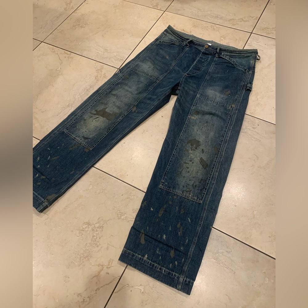 RRL painted carpenter jeans 36x32
